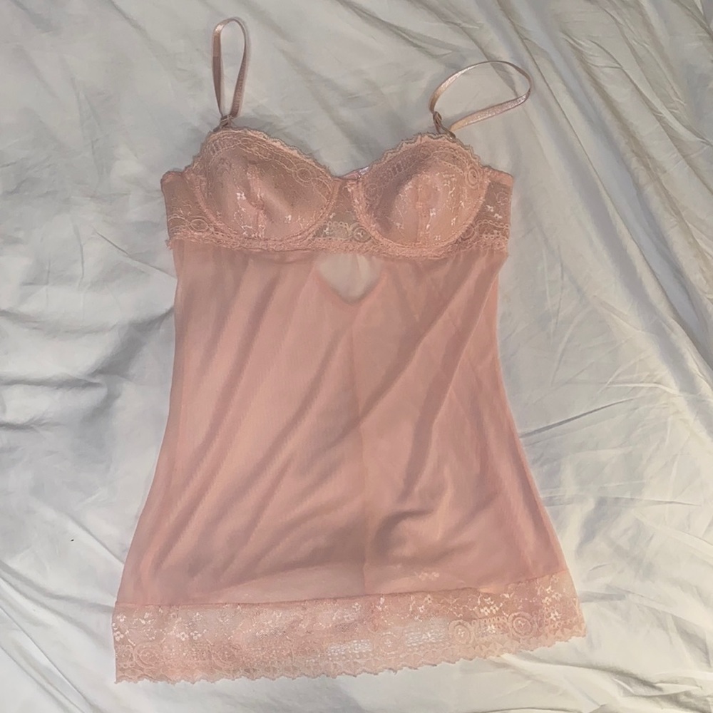 Blush Pink Bustier Top